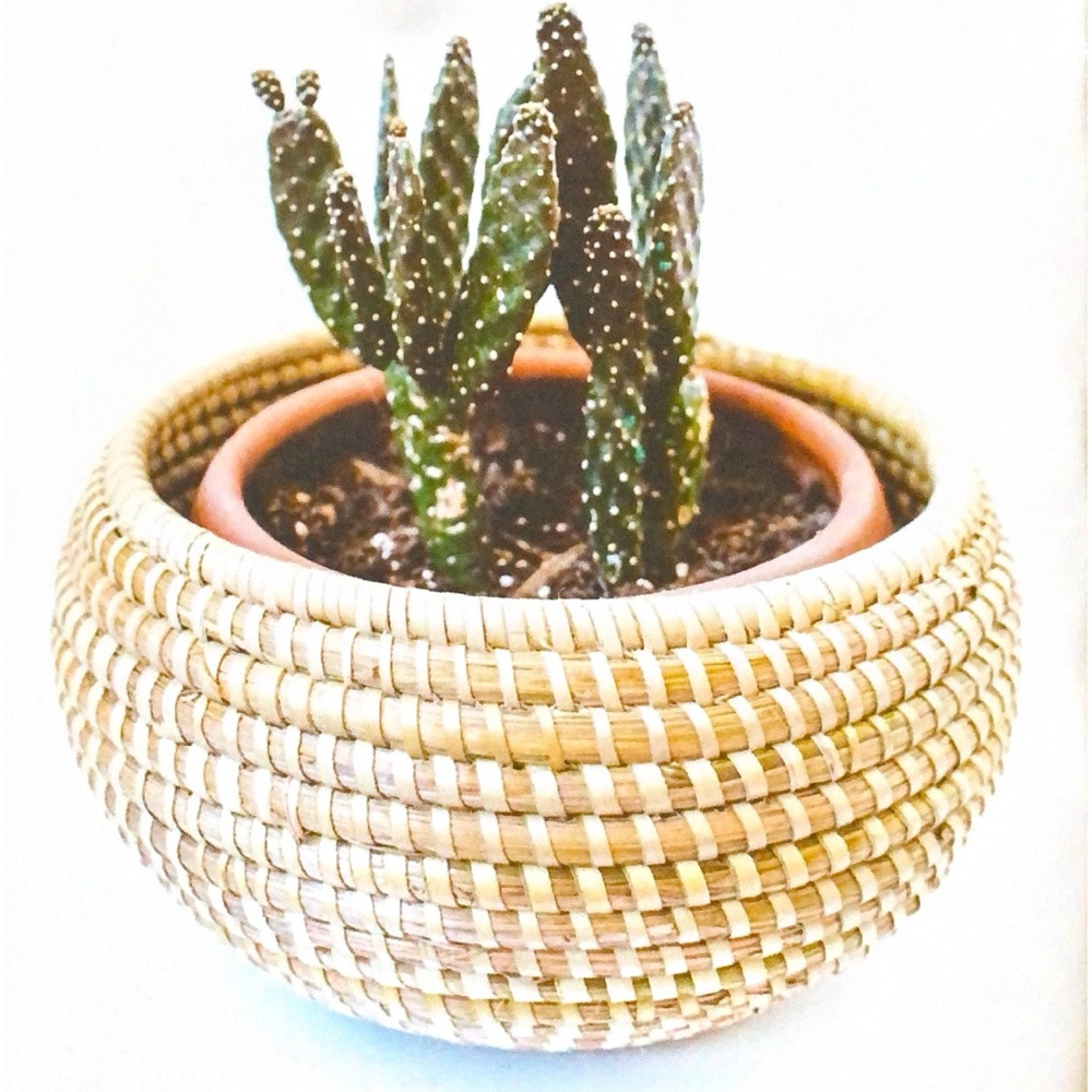 NWT! Handmade Woven Kaisa Basket Bowl - Picture 8 of 9